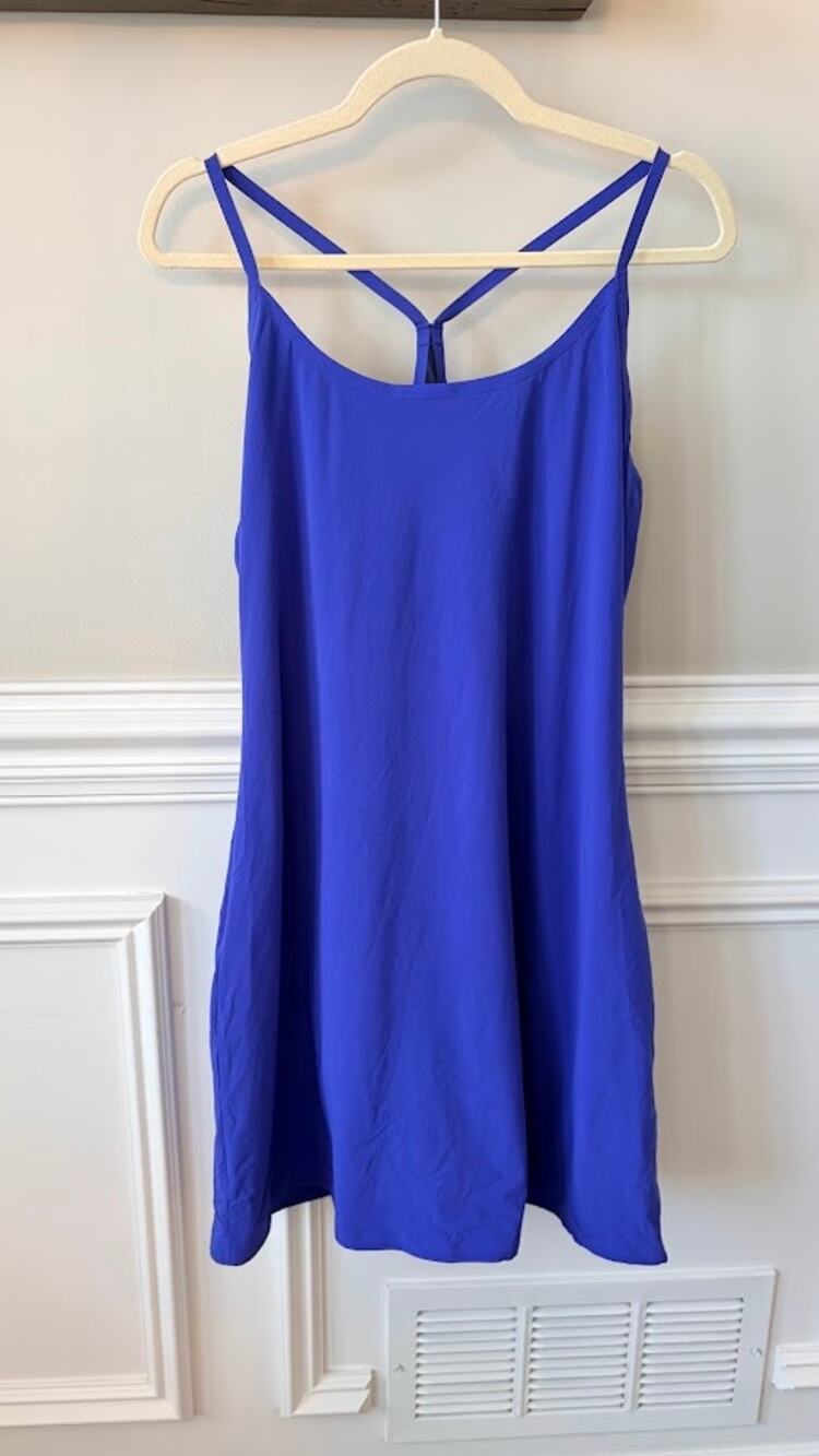 Outdoor Voices Bright Royal Blue  X-LARGE The Exercise Dress EUC!